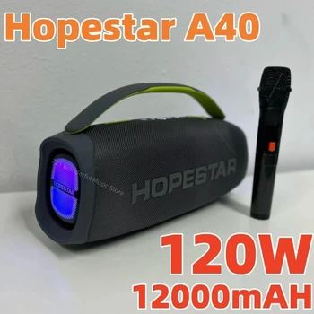 Hopestar A40 120W висока мощност caixa de som bluetooth преносим безжичен стълб музикален център бас високоговорител с микрофон звук