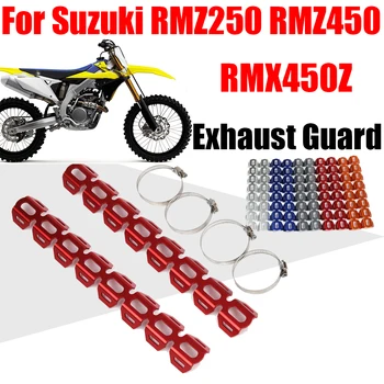 За Suzuki RMZ250 RMZ450 RMX450Z RM-Z RMZ 250 450 RMX 450Z Аксесоари Изпускателна тръба Защита на топлинния щит Защита на капака Guard