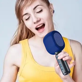 Безжичен микрофон Дълъг живот на батерията Широко съвместим професионален реверберационен караоке микрофон за шоу на живо
