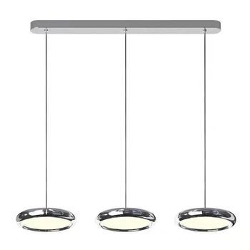 NEW Дизайнер галванично кръгли трапезария висулка лампа бар хол кухня спалня полилей алуминиева hanglamp LED светлина