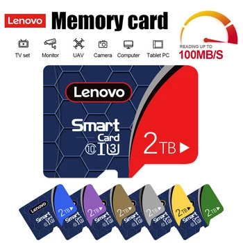 Lenovo 2TB SD / TF флаш карта с памет Class10 SD карта 128GB 4K Ultra-HD видео A2 карта Високоскоростна SD карта с памет за маса с дронове
