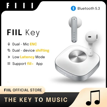 английска версия FIIL Key Bluetooth 5.3 Безжични слушалки TWS Dual-Mic ENC слушалки с ниска латентност