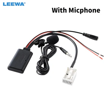 LEEWA 5set кола безжичен Bluetooth модул Aux аудио кабел музикален адаптер с микрофон за Audi A2 A3 A4 TT AUX кабел #CA3340