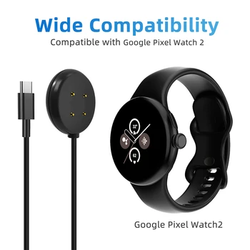 Type C Smartwatch Dock зарядно адаптер Магнитен USB кабел за зареждане Базов кабел за Google Pixel Watch 2 Аксесоари за смарт часовници