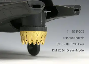 Dreammodel 1/48 2034 PE изпускателна Nozzel за F-35B за Kittyhawk KH80102