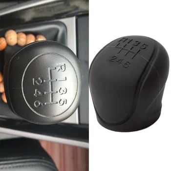  Силиконов автомобил Копче за превключване на предавките Капак на капака Смяна на предавките Дръжка за хлъзгане Защитни капаци Ръчни 6-степенни аксесоари за интериора на автомобила