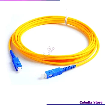 10pcs/lot SC/ UPC-SC /UPC оптичен пач кабел симплекс диаметър 3mm единичен режим кабел дължина 1M 2M 3M