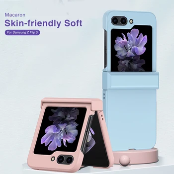 Colorful Feel Skin Hinge Shockproof Coque For Samsung Z Flip5 Flip 5G Case Matte Ani-Knock Protect Fundas ZFlip5 SM-F731B 7.6