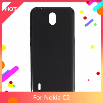 C2 случай матиран мек силиконов TPU заден капак за Nokia C2 телефон случай тънък удароустойчив
