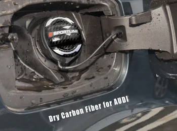 Капачка на резервоара за гориво от въглеродни влакна за Audi VW Jetta Golf 6 7 8 MK7 Polo 4 5 Passat CC Eos Beetle Tiguan Touran Touareg Bora Scirocco