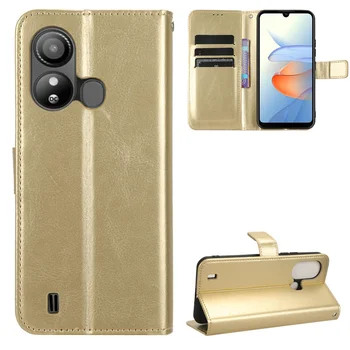 За ZTE BLADE L220 случай луксозен PU кожен портфейл ремък стойка защитен калъф за ZTE острие L220 l220 телефонни чанти