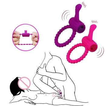 Вибратор петел пръстен пениса ръкав уголемяване на пениса гранула клитор G-точка стимулира забавяне еякулация секс играчки за мъже секс магазин
