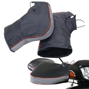 1Pair мотоциклет кормило маншони защитни мотоциклет скутер дебел топъл захват дръжка бар ръкавици дъждоустойчив зимата топло ръкавици