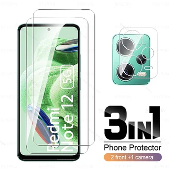 3in1 3D калъф за камера за Xiaomi Redmi Note 12 5G защитно стъкло Note12 Pro Plus Note12Pro Speed Turbo 12Pro 4G екран протектор