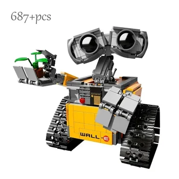 В НАЛИЧНОСТ 687pcs Идея робот стена комплект модел строителни блокове тухлени комплекти съвместими с Legod 21303 Играчки за деца рожден ден