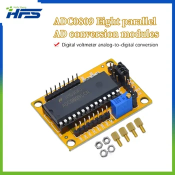 официален ADC0809 Модул 8-битов 81 паралелен AD платка аналогова към цифрова програма за преобразуване Цифров волтмет