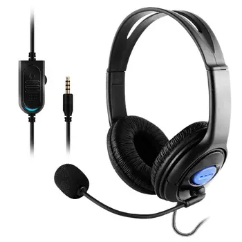 Слушалки за PS4 стерео жични слушалки за игри с микрофон за PlayStation