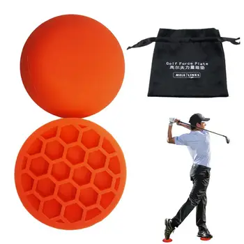 1 Комплект Golf Ground Реакционна сила Гумени Golf Swing Стъпка Pad Голф аксесоари за подобрена голф игра Помощ за преподаване на голф и обучение