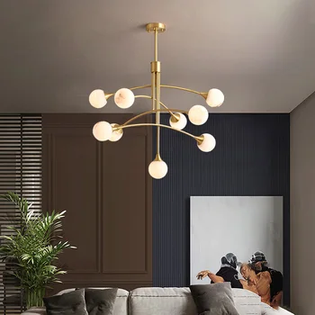 Модерни творчески висулка светлини хол спалня LED полилей таванско помещение желязо висящи лампи за таван стая декор блясък