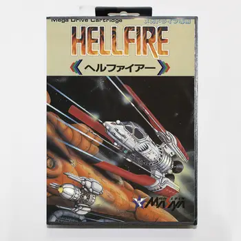 гореща продажба Hellfire игра карта с дребно кутия 16bit MD количка за Sega Mega Drive / Genesis система