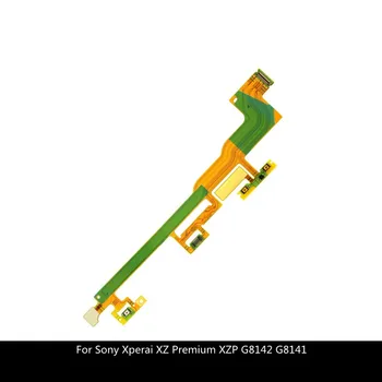 Смяна на бутона за захранване Включване / изключване на превключвателя за камера за сила на звука Лента Flex кабел за Sony Xperai XZ Premium XZP G8142 G8141