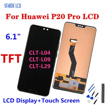 6.1''Супер TFT за Huawei P20 Pro LCD дисплей сензорен екран дигитайзер събрание CLT-L04 CLT-L09 L29 P20pro LCD екран ремонт части