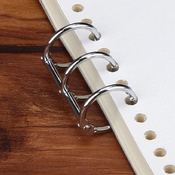 DIY метален клип 3 дупки пръстен за тетрадка хлабав лист дневник фотоалбум подвързване училище офис употреба пръстен класьор