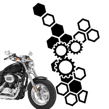 Кола стикери аксесоари красива пчелна пита модел личност кола покритие драскотини мотоциклет екстериор части аксесоари