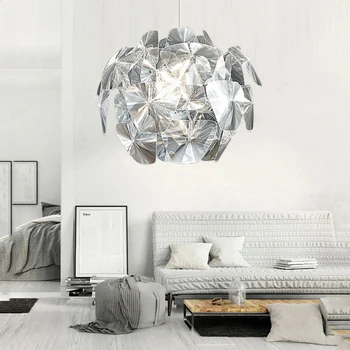 Дроп шип Италия дизайнер прозрачен лазерен акрилен полилей хол спалня маса за хранене кухня Idoor LED декор
