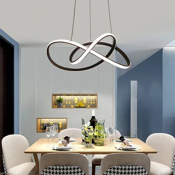 Модерни LED висулка светлини висящи окачване трапезария осветление ресторант изкуство скандинавски спалня хол вътрешен декор лампа