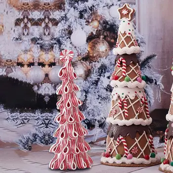 Мини коледно дърво бонбони торта форма мека PVC изкуствена маса отгоре коледно дърво Творчески декорации за коледни сцени