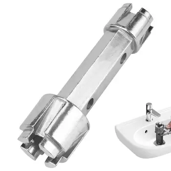 Двоен гаечен ключ за източване Двукраен ергономичен дренажен ключ за кухненски канали за вана Аксесоари за миене на ръце Мивки Измиване