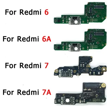 Зарядна платка за Xiaomi Redmi 6A 6 7A 7 порт за зареждане USB конектор Flex кабелна лента гнездо плоча PCB док резервни части