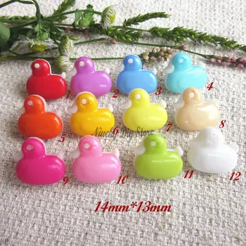 120pcs/lot little duck buttons смесени цветни анимационни копчета за аксесоари за детско шиене и аксесоари за декорация на едро