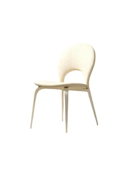 O173Френски крем стил лек луксозен стол за хранене модерен прост домашен облегалка стол бял хотел мрежа червен дизайнерски стол