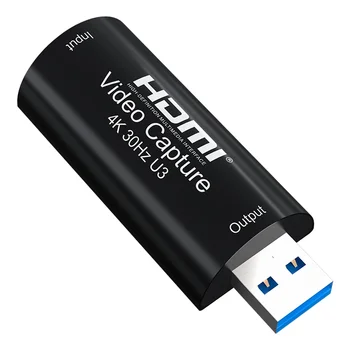 MS2130 4K HDMI към USB 3.0 аудио видео заснемане карта игра запис за PS4 PS5 камера лаптоп PC на живо 1080P 60fps YUY2