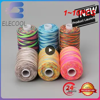  1 ~ 10PCS 300 / 1000Yards Hand Stitch Section-Dyed Rainbow Sewing &Quilting Thread 402 полиестерна нишка за ръкоделие & машина
