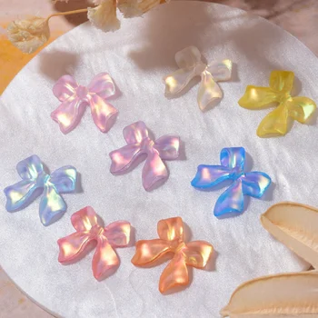 30PCS Многоцветна пеперуда нокти изкуство сексапил смола кристал кристали нокти декорации за натискане орнамент върху гел нокти