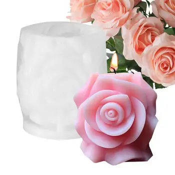 Rose силиконов мухъл 3D творчески роза смола мухъл епоксидна смола леене роза топка украшение мухъл за Свети Валентин подарък Начало декор