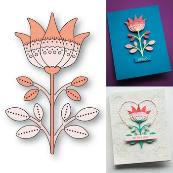 Scrapbooking Nordic Crown Flower Cutting Dies for DIY Crafts Maker Photo Album Template Handmade Decoration