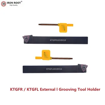 KTGFR,KTGFL,1010H16,1212H16,2020K16,2525M16. CNC инструменти струг външни набраздяване нарязани пробивни бар инструмент притежателя за TGF32R / L вложка