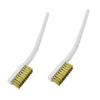 2pcs Wire Brush Copper Tool Cleaner Industrial Light Scrubbing Plastic Handle Set Wire Brush New Practical Useful