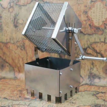 Кафе машина за печене Ръчна машина за печене на кафе на зърна от неръждаема стомана