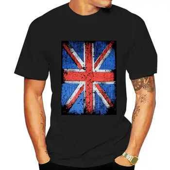Тениска Англия Флаг Съюз Джак Размери S To XXXL TEE риза памук персонализиране