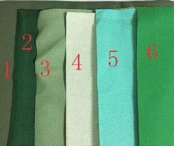 Aida 14ct плат Зелен син кръстат бод платно платно DIY ръчно изработени бродерия бродерия занаят ръчно шиене занаят