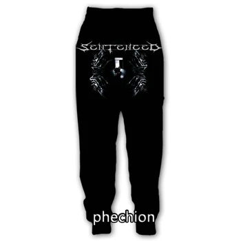phechion Нови мъже / жени Sentenced-Band 3D отпечатани ежедневни панталони мода улично облекло мъже хлабав спортни дълги панталони F325