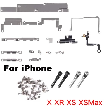 Вътрешен държач за скоба + пълна подмяна на винтов комплект за iPhone X XS XR XSMax малки метални части