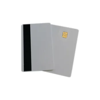 10Pcs/Set бял контакт Sle4442 чип Smart IC празна PVC карта с Hi-Co 3-писта магнитна лента мастиленоструен печат празна смарт карта