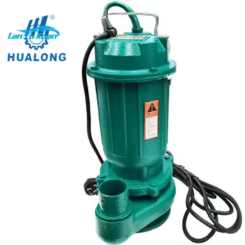 Hualong инструменти 1.5Hp 220v 50h самозасмукващи отпадъци мръсна вода суспензия асансьор помпи обезводняване центробежни потопяеми канализация помпа