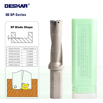 DESKAR 100% оригинален 5D държач за инструменти за пробиване 16mm-39.5mm индексируема дълбочина бързо бормашина струг CNC свредло за SPMG вложка